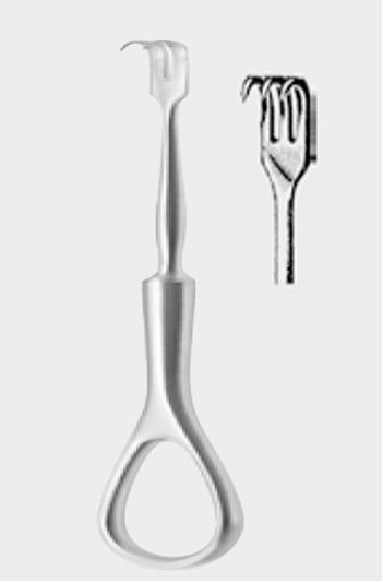 ВОЛКМЕНН (VOLKMANN) ретрактор 11,5 см (cm), гострокінцевий, 3 зуби